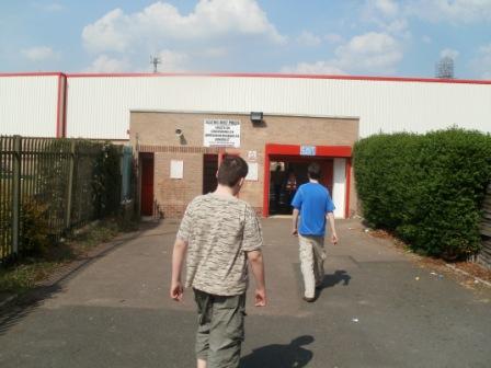 Jimmy & Liam head for the turnstiles