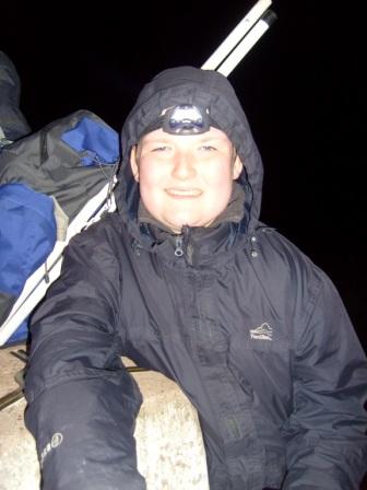 Liam at the trig point