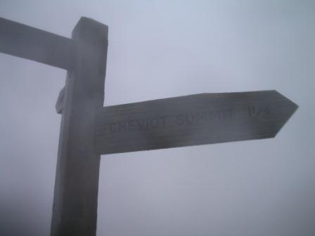 Start of the official Pennine Way spur to The Cheviot