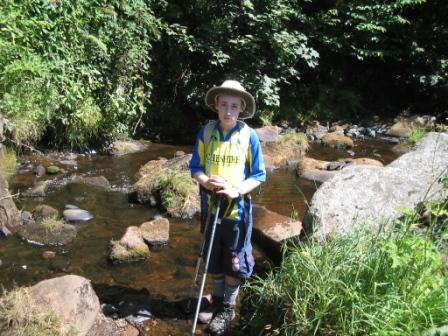 Jimmy cools hit boot soles at Colden Clough