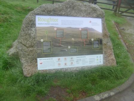 Roughtor car park, start of walk