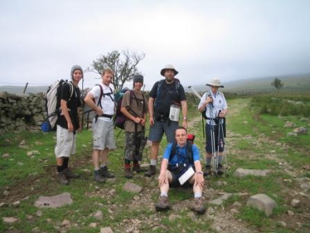 Together for a week, but this shot at the foot of Knock Fell would be the final time this group of six were together - Bobby, Mick, Toke, Tom, Dan & Jimmy