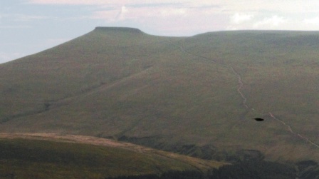Looking across to Pen y Fan SW-001, with the main path clearly visible