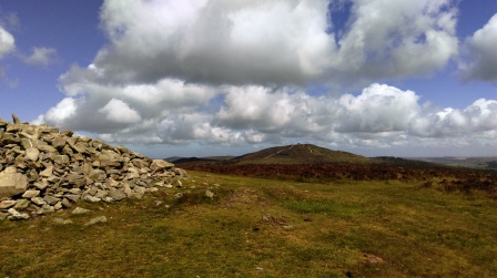 Looking across to Moel Famau