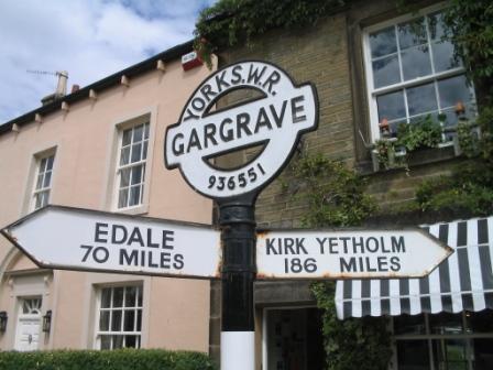 Pennine Way sign in Gargrave