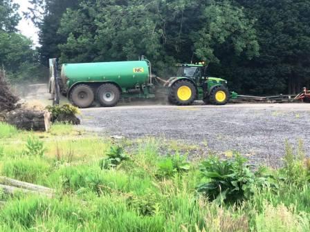 Approaching the farmyard at The Acres Farm