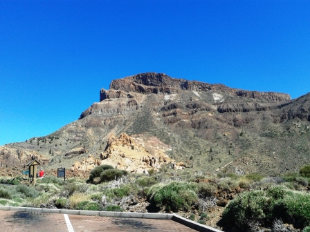 View of Guajara from the car park at Parador