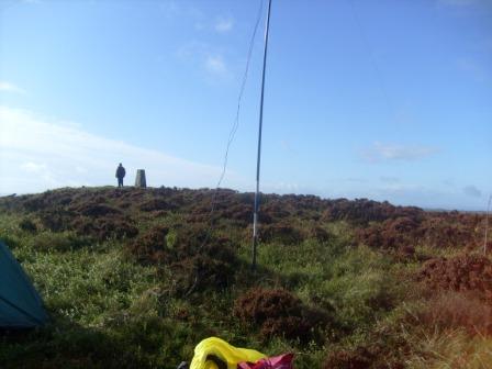 View of the Trig point from activating position