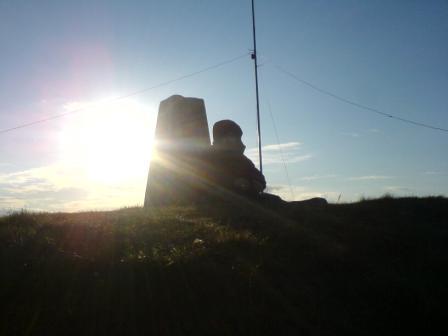 Sunset on Gun summit