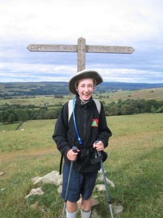 On the Pennine Way overlooking Hareshaw Linn