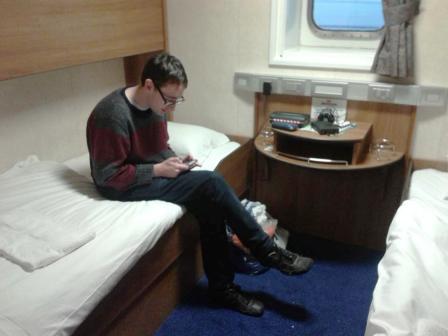 Our cabin on the ferry