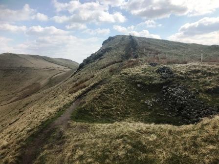 Final approach to the summit of Mount Famine