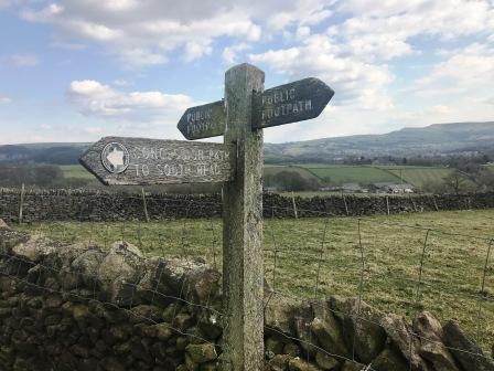 T-junction of paths - turn right!