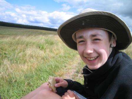 Lunch stop between sections of the Kielder Forest