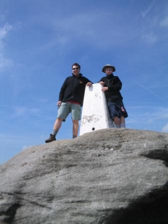 The first summit of the Pennine Way
