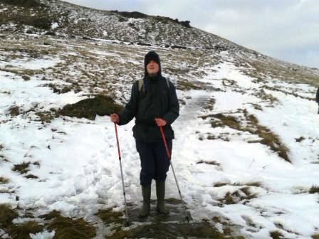 Liam heading towards Edale Rocks