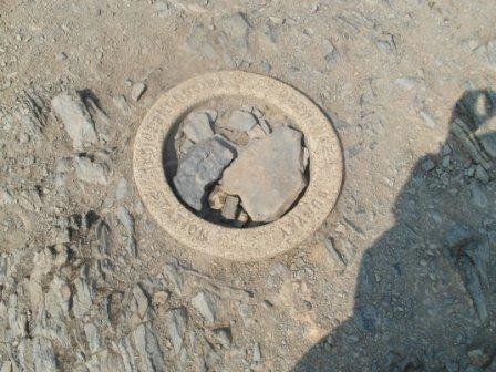 The triangulation point on Blencathra's summit