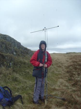 Jimmy setting up his 2m beam