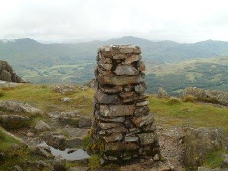 Trig point on Harter Fell