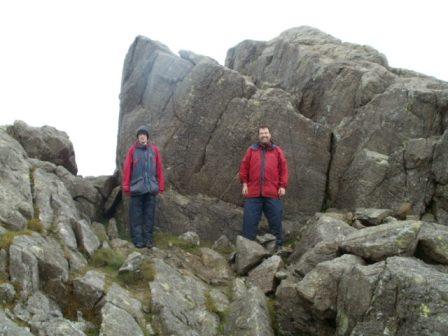 Jimmy & Tom in front of the true summit