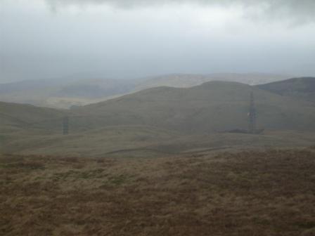 View back to the transmitter stations on the fell