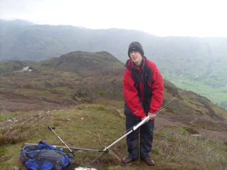 Jimmy taking the SOTA Beam down