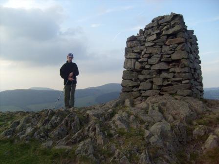 Jimmy at the summit cairn