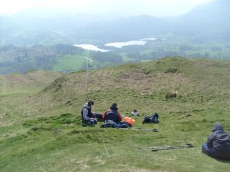 Jordan & Jimmy operating on 2m and enjoying the view