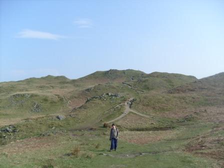 Liam on final approach to the summit