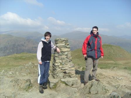 Jordan M3TMX & Jimmy M3EYP at the summit of Loughrigg Fell G/LD-047
