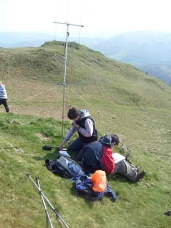 Jordan M3TMX operating 2m FM with handheld and SOTA Beam