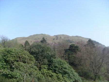 Looking towards Loughrigg Fell from our start point at High Close