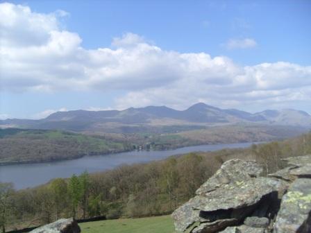 View across Coniston Water from the summit