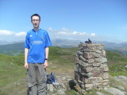 Jimmy at the summit trig