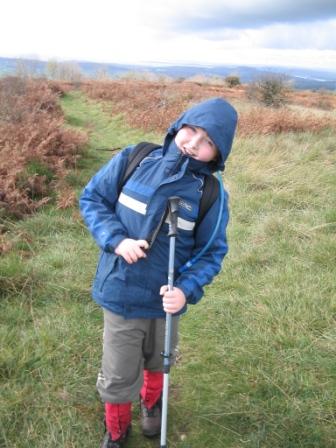 Liam near the summit