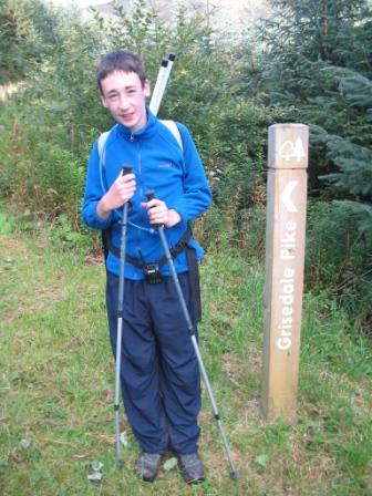 Jimmy on the first section of the walk