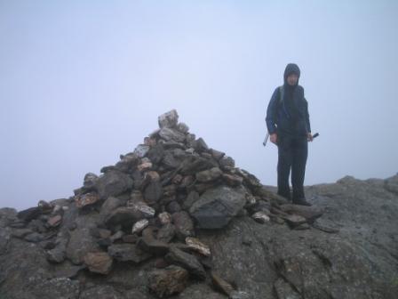 Jimmy arrives at the summit