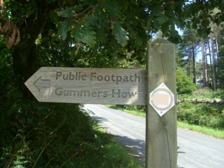 Footpath sign