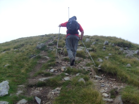 Tom on the final ascent