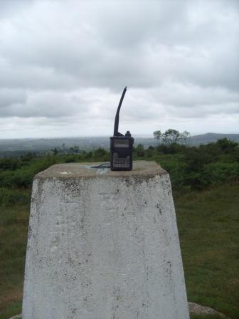 Trig point on Hutton Roof Cragsm suitably adorned!