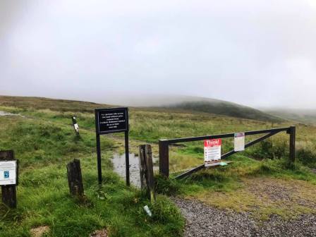 Bridleway opposite the Cat & Fiddle