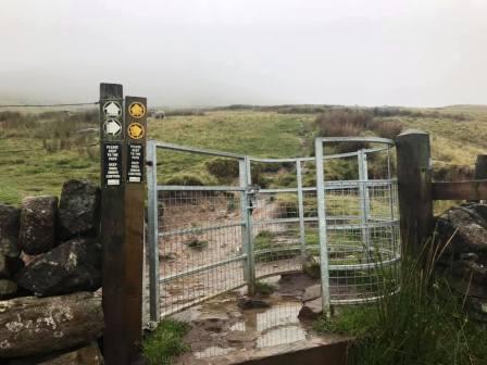 Kissing gate on the slopes of Shutlingsloe