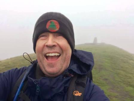 Tom on the summit of Shutlingsloe