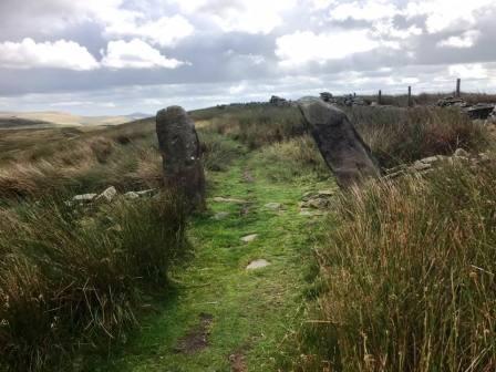 Old gateway on a section of ridge