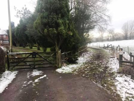 Footpath towards Tytherington Links