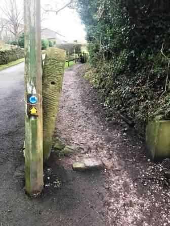 Footpath at Higher Fence