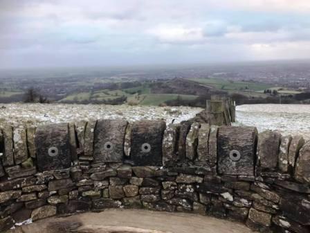 View over the Cheshire Plain from Teggs Nose summit