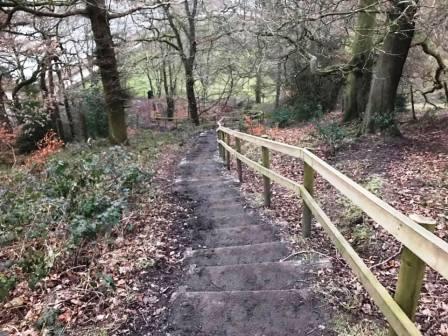 Descending from Teggs Nose towards Langley