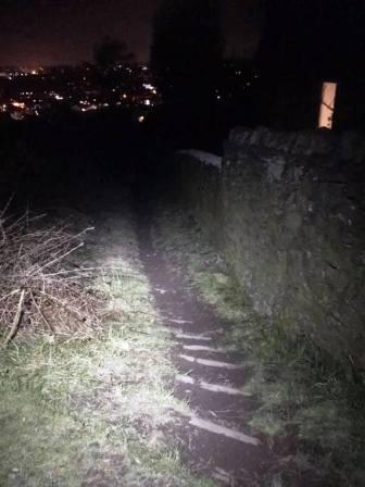 Dropping down from the Hollins towards the canal