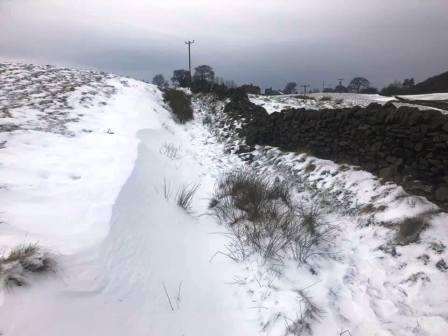 Approaching Walker Barn
